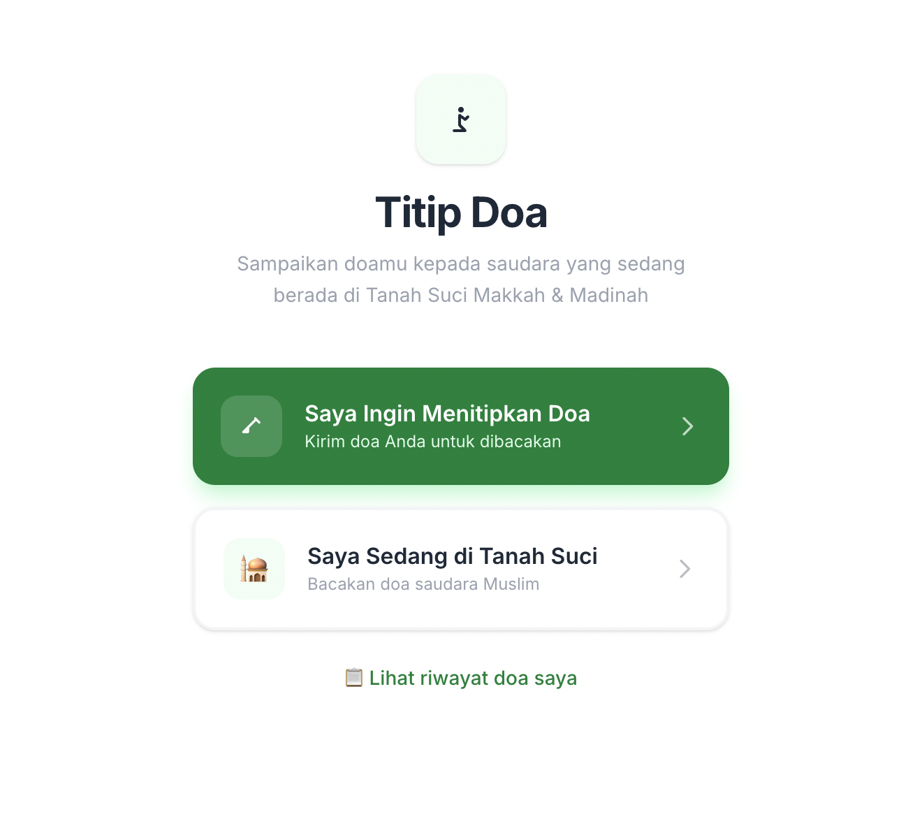 Nitip Doa website